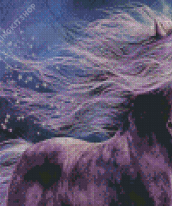 Purple Horse Diamond Painting