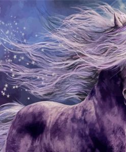 Purple Horse Diamond Painting