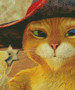 Puss In Boots Diamond Painting