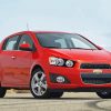 Red Chevrolet Sonic Diamond Painting