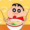 Shinnosuke Eating Noodles Diamond Painting