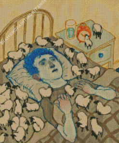 Sleeplessness Boy Diamond Painting