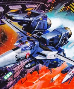 Spaceships Macross Anime Diamond Painting