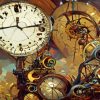 Steampunk Clock Art Diamond Painting