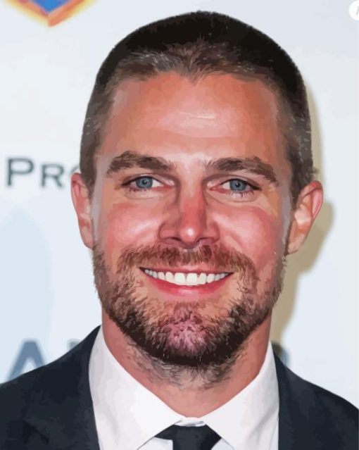 Stephen Amell Smiling Diamond Painting