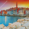 Sunset At Opatija Croatia Diamond Painting