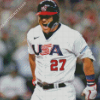 Team Usa Baseballer Diamond Painting