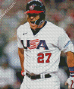 Team Usa Baseballer Diamond Painting