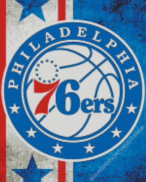 The Philadelphia 76ers Logo Diamond Painting