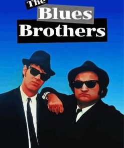 Two Actors With Hats On Blues Brothers Movie Poster