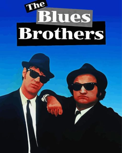 Two Actors With Hats On Blues Brothers Movie Poster