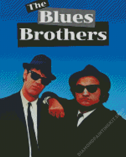 Two Actors With Hats On Blues Brothers Movie Poster