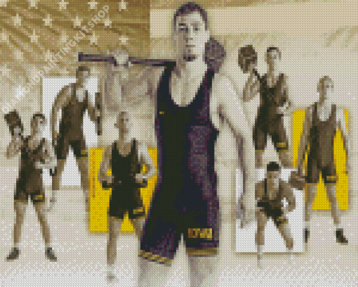 The Iowa Wrestling Diamond Painting