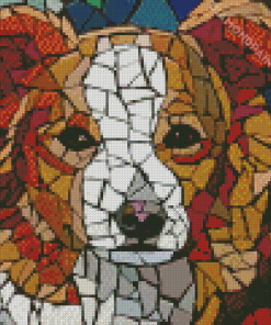 The Mosaic Dog Animal Diamond Painting