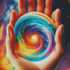 The Universe In Hand Diamond Painting