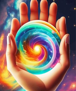 The Universe In Hand Diamond Painting