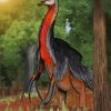 Therizinosaurus In Forest Diamond Painting