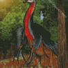 Therizinosaurus In Forest Diamond Painting