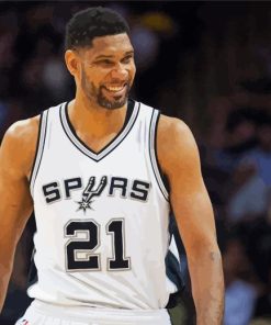 Tim Duncan Smiling Diamond Painting