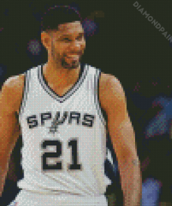 Tim Duncan Smiling Diamond Painting