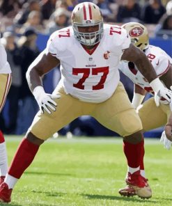 Trent Brown Playing Football Diamond Painting