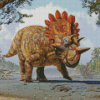 Triceratops Dinosaur Diamond Painting