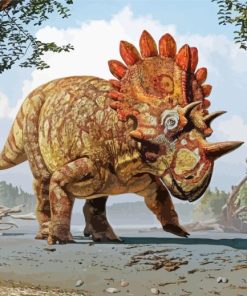 Triceratops Dinosaur Diamond Painting