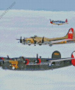 WWII Airplanes Diamond Painting