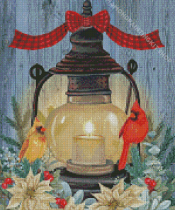 Warm Winter Candle Diamond Painting