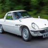 White Classic Mazda On Road Diamond Painting