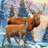 Winter Deer Diamond Painting