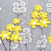 Yellow And Grey Flowers Diamond Painting