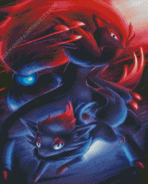 Zorua With Zoroark Art Diamond Painting