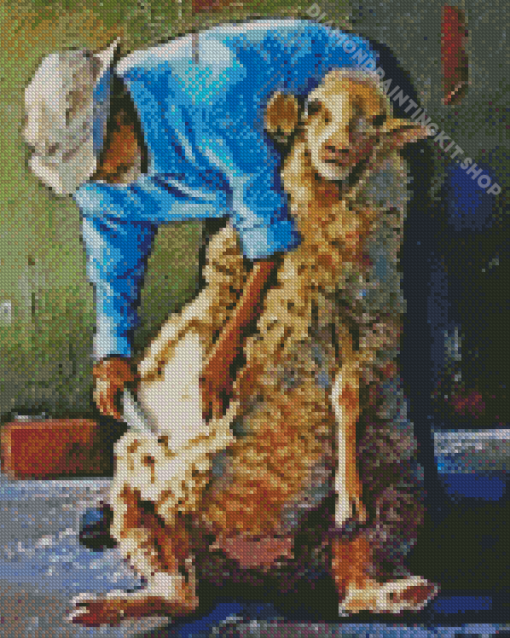 Aesthetic Shearing Diamond Painting