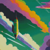 Aesthetic Rocket Diamond Painting