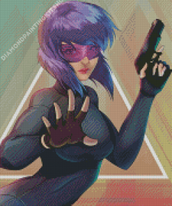 Anime Girl Motoko Kusanagi Diamond Painting