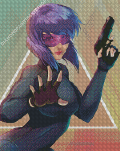 Anime Girl Motoko Kusanagi Diamond Painting