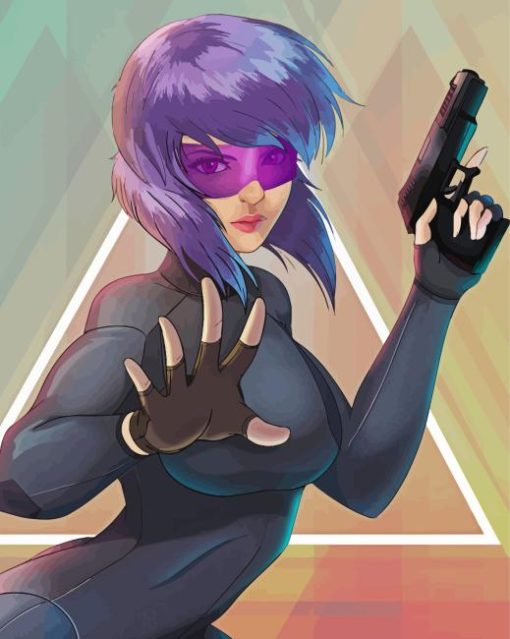 Anime Girl Motoko Kusanagi Diamond Painting