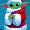 Baby Yoda Santa Claus Diamond Painting