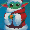 Baby Yoda Santa Claus Diamond Painting