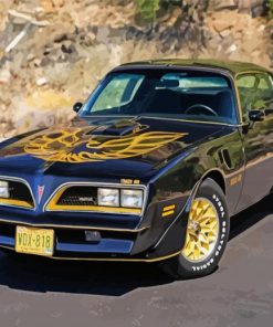 Black 1977 Firebird Diamond Painting