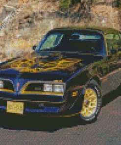 Black 1977 Firebird Diamond Painting