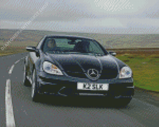 Black Mercedes Slk Diamond Painting