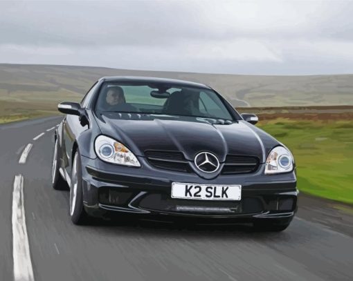 Black Mercedes Slk Diamond Painting