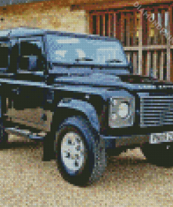 Black Land Rover Jeep Car Diamond Painting