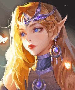 Blonde Fantasy Elf Girl Diamond Painting