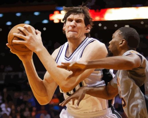 Boban Marjanovic Playing Basketball Diamond Painting