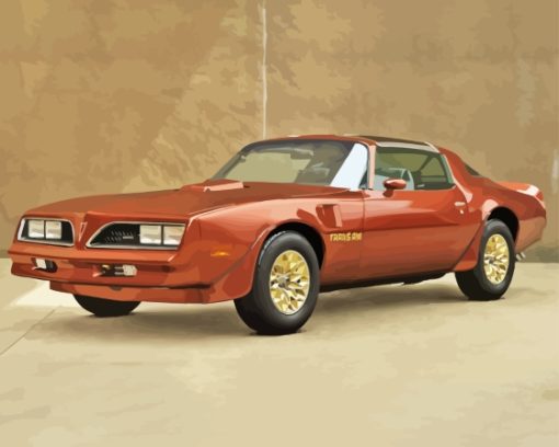 Brown 78 Firebird Trans Diamond Painting