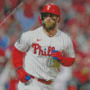 Bryce Harper Phillies Baseball Diamond Painting