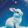 Bunny In Snow Diamond Painting